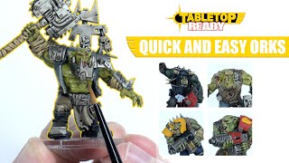 How To Paint Orkz Quickly and Easily and get them on the Tabletop Faster Great for Beginners [upl. by Tonie]