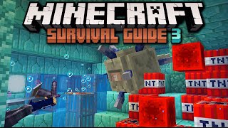 Fun Ways to Raid Ocean Monuments ▫ Minecraft Survival Guide S3 ▫ Tutorial Lets Play Ep72 [upl. by Adnaram548]