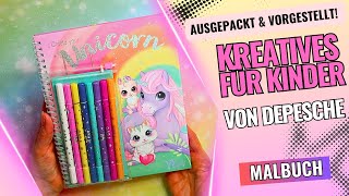 🦄🎨 Ylvi  Create Your Unicorn von Depesche Magisches Malbuch für kleine EinhornFans 🎨🦄 [upl. by Lavern960]