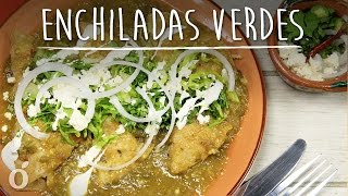 Cómo Hacer Enchiladas Verdes Tradicionales de Pollo [upl. by Donella]