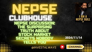 NEPSE DISCUSSIONThe Surprising Truth About Stock Market Secrets Nobody Tells You share nepse [upl. by Annotahs]