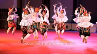 Gujaratis perform Garba dance [upl. by Toshiko]