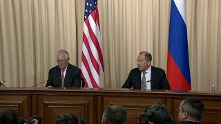 Rex Tillerson meets with Putin amid disagreements on Syria [upl. by Gilli]