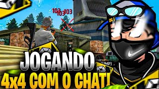 FREE FIRE AO VIVO  4x4 6x6 INSANO JOGANDO COM INSCRITOS  EM BUSCA DO VERIFICADO [upl. by Htiduj]