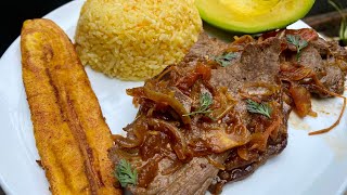 Bistec de Carne COLOMBIANO con Arroz de Zanahoria [upl. by Toor321]