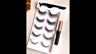 magnetic eyelashes eyeliner availablenow zainabcosmetics [upl. by Yenttihw]