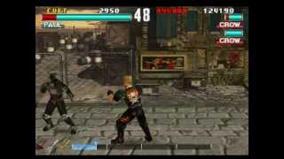 Tekken 3 PSX  Tekken Force mode Hard Difficulty Boskonovitch open [upl. by Avuha]