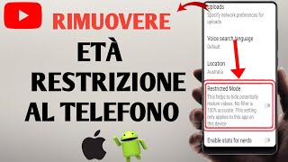 Come rimuovere i limiti di età su YouTube  iPhone e Android [upl. by Eniac]