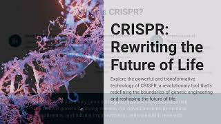 2020 Nobel Prize in Chemistry  CRISPRCas9 Genetic Scissors Revolutionizing Science and Medicine [upl. by Cornela]