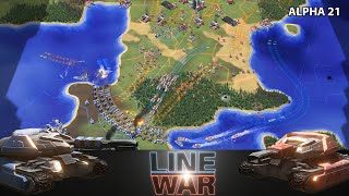 LINE WAR  a new multiplayer RTS [upl. by Adorne71]