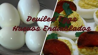 How to Make Deviled Eggs Recipe Episode 416  Receta de Cómo Hacer Huevos Endiablados [upl. by Plank]