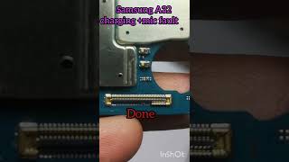 Samsung A32 fake charging and mic problem done with replace connecter samsung apnasolution [upl. by Hoem756]