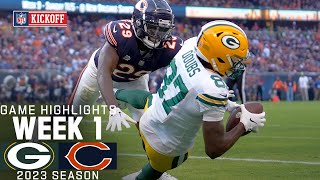 Green Bay Packers vs Chicago Bears Game Highlights  NFL 2023 Week 1 [upl. by Nnateragram926]