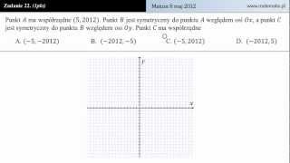 Zadanie 22  Matura z matematyki 8 maj 2012 [upl. by Nnahsal218]