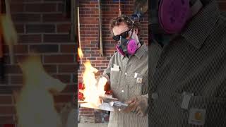 Making a Flaming 3D Printed Aluminum Scepter shorts [upl. by Icnan]