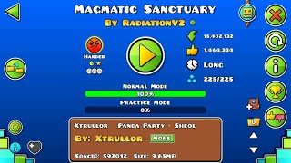 Magmatic Sanctuary by RadiationV2 Harder 3 Coins Geometry dash 221 [upl. by Jessika536]