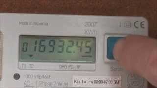 Reading a UK Dual rate electricity meter [upl. by Syst]