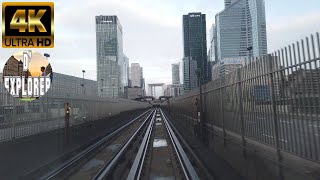 PARIS FRANCE SUBWAYLINE 1 automatic RATP CAB RIDEChâteau de Vincennes to La Defense 2022【4K】 [upl. by Busiek]