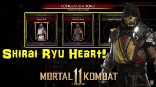 Mortal Kombat 11 how to unlock Scorpion Bloody Hell and Shirai Ryu Heart skins [upl. by Naired676]