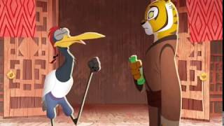 Kung Fu Panda Secrets of the Scroll clip  Tigress finds the 4 warriors [upl. by Iror]