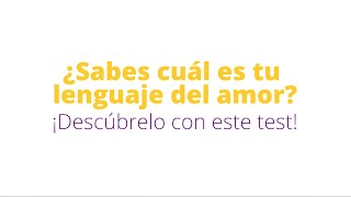 ¿Sabes cuál es tu lenguaje del amor ¡Descúbrelo con este test [upl. by Melquist144]