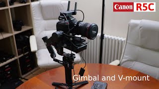 Canon R5C DJI Ronin RS2 and Vmount battery power A simple package [upl. by Einehpets]