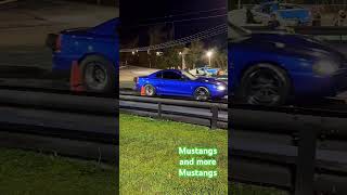 Mustangs Mustangs and more Mustangs😎 v8 racing ford mustang dragrace [upl. by Adamina]