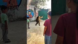 Gorilla dance 🦍😱 shorts trending trend short gorilla dance india pakistan animals [upl. by Lekzehcey531]