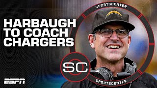 🚨 JIM HARBAUGH LEAVES MICHIGAN FOR THE CHARGERS 🚨 Adam Schefter details  SportsCenter [upl. by Christoforo905]