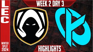 TH vs KC Highlights  LEC Winter 2024 Week 2 Day 3  Team Heretics vs Karmine Corp [upl. by Huberman903]