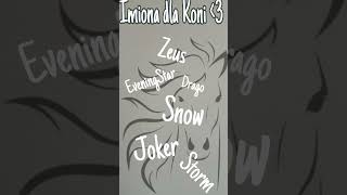 Imiona dla Koni part 1 [upl. by Yraek]