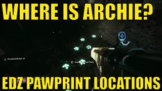 All Pawprint Locations for WHERE IN THE EDZ IS ARCHIE Space Rhino  Fireplace  The Traveler [upl. by Arnelle]