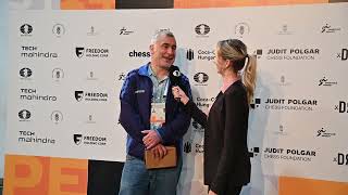 Vasyl Ivanchuk interview after defeating Wesley So in round four 2024 Olympiad Budapest [upl. by Coriss197]