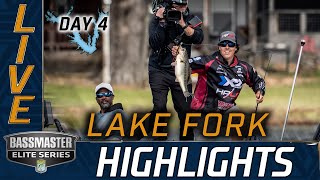 Highlights Day 4 Bassmaster action at Lake Fork [upl. by Fritzie]