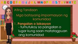 Mga batayang impormasyon ng KomunidadAP 2 Aralin2 [upl. by Naashar]