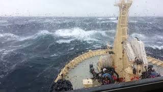 Dramatic footage of a North Sea storm [upl. by Nibuz953]