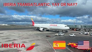 REVIEW  Iberia  Madrid MAD  Chicago ORD  Airbus A330300  Economy [upl. by Iy729]