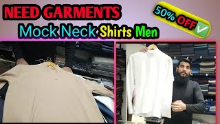 Mock Neck Shirt For Men Available By Only Garments [upl. by Eichman125]