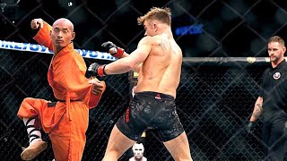 Kung Fu Monk vs UFC Fighters  Kung Fu vs MMA [upl. by Aicilet]