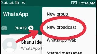 Whatsapp  What is New Broadcast And Use Properly In Whatsapp [upl. by Somar]