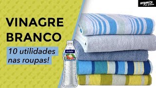 AS 10 UTILIDADES DO VINAGRE BRANCO NAS ROUPAS  Organize sem Frescuras®️ [upl. by Aryek479]