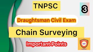 TNPSC  Draughtsman Civil ExamUnit  3Chain Surveying Important Points  3 [upl. by Hewett]