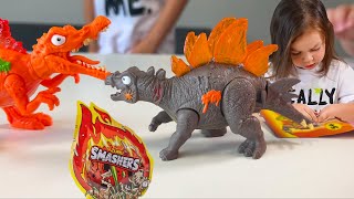 NEW Smashers Mega Dino Light Up with Richard and Jason [upl. by Minoru]