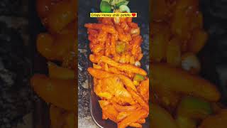 Crispy honey chilli potatoviralshortshortsfeedstreetfoodchillipotatocomedytrendingytshorts♥️🤤 [upl. by Swor326]