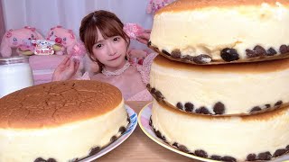 【大食い】チーズケーキりくろーおじさん【もえあず】 [upl. by Onirefes338]