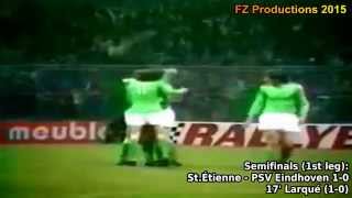 19751976 European Cup AS SaintÉtienne All Goals Road to the Final [upl. by Fowler561]