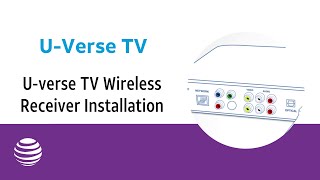 Uverse TV Wireless Receiver Installation  ATampT Uverse [upl. by Tomi]