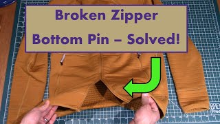 Broken Zipper Bottom Pin – Solved [upl. by Jegar]