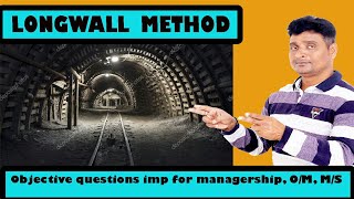 Longwall method of mining Important objective questions for managership om ms [upl. by Cadmar]