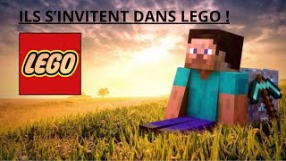 Minecraft sinvite dans les lego [upl. by Erodroeht28]